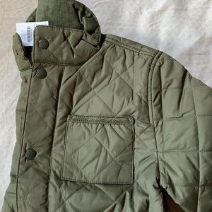 NWT J. Crew Crew Cuts Sussex Quilted Field Jacket Boys Size Large (10-11)